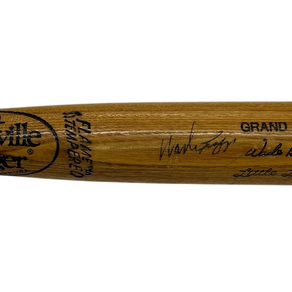 Genuine Louisville Slugger 225LL Grand Slam Wade Boggs Autographed Wood Bat
